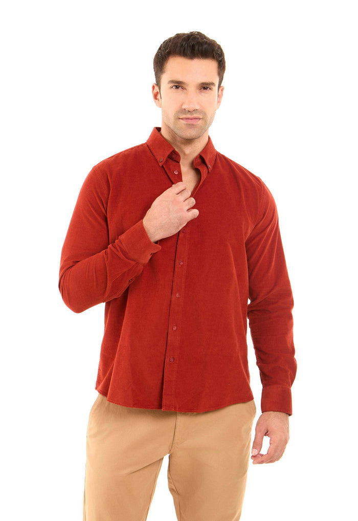 Regular Fit Ribbed Casual Shirt