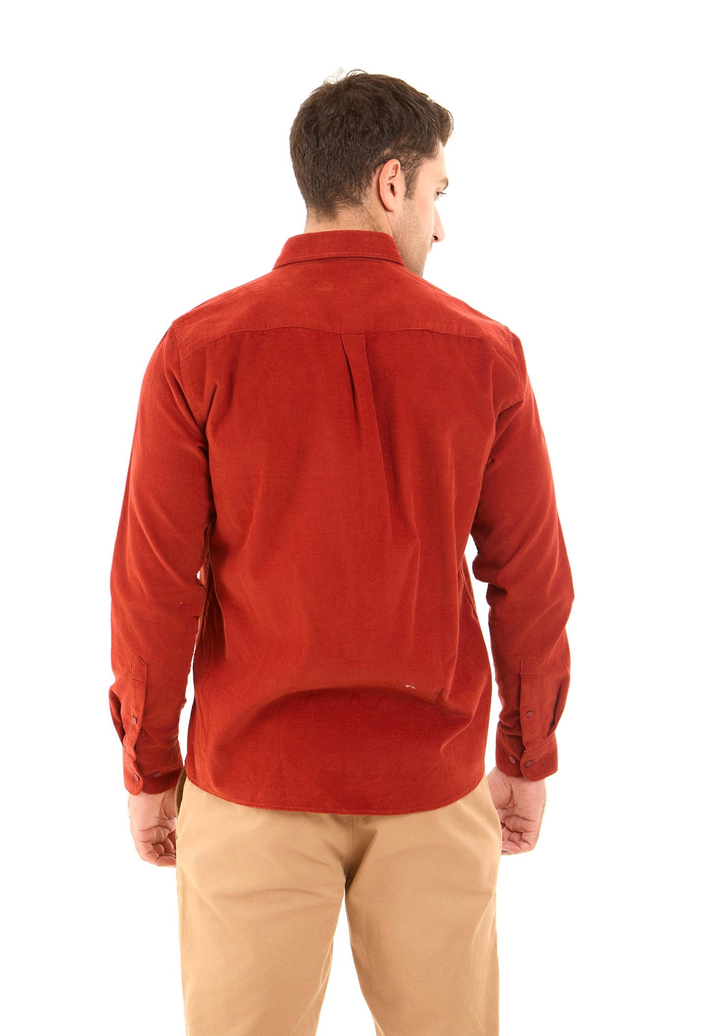 قميص كاجوال مضلع بقصة عادية