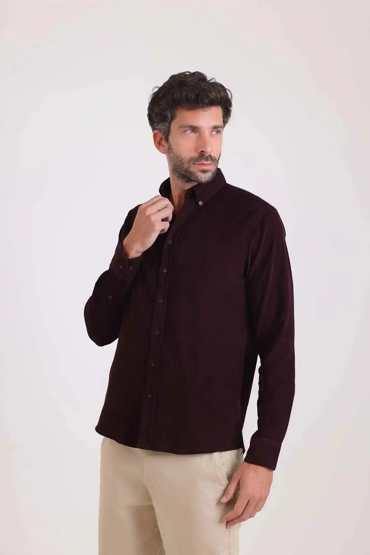 Regular Fit Ribbed Casual Shirt