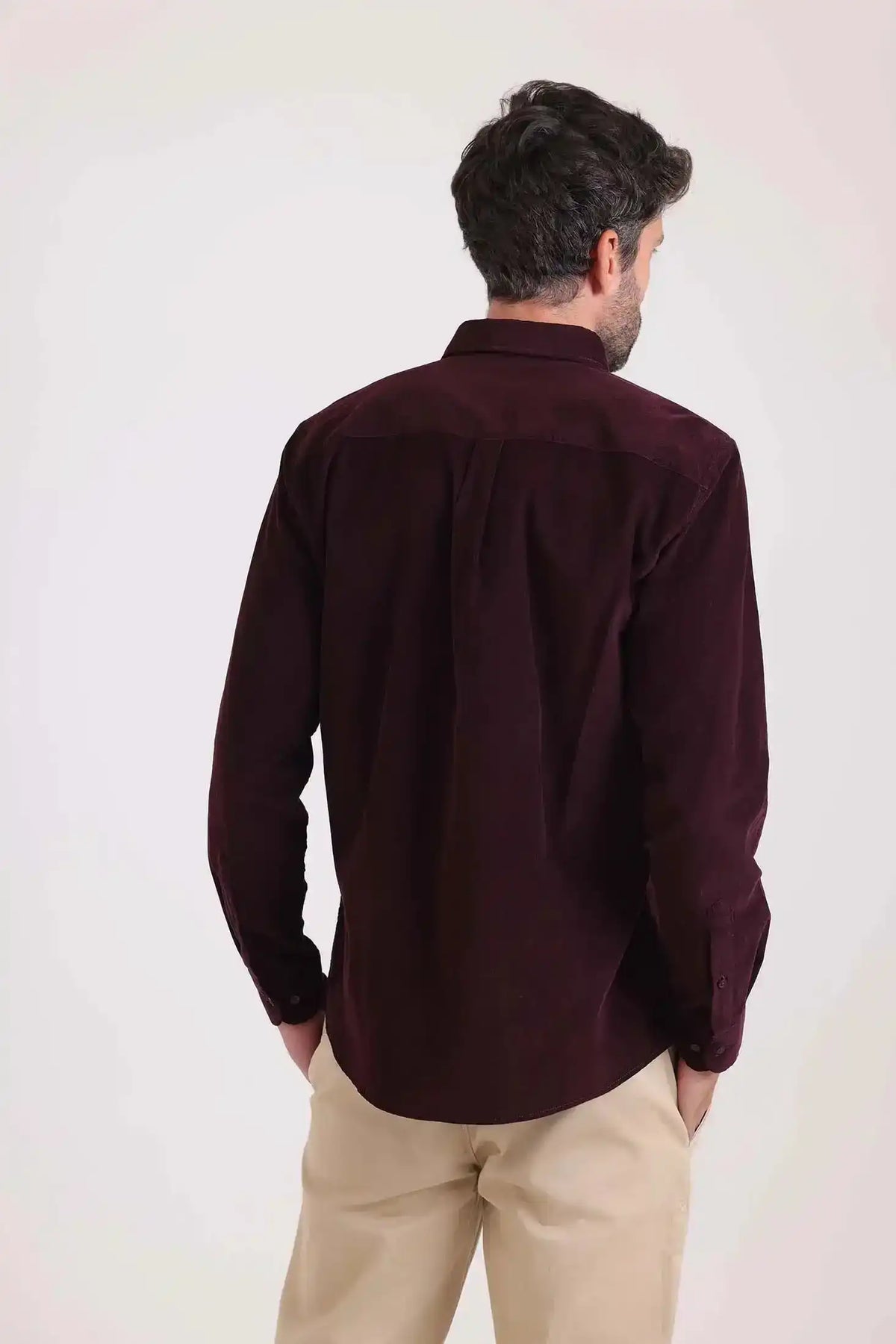 Regular Fit Ribbed Casual Shirt