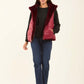 Reversible Solid Puffer Vest with Inner Fur