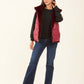 Reversible Solid Puffer Vest with Inner Fur