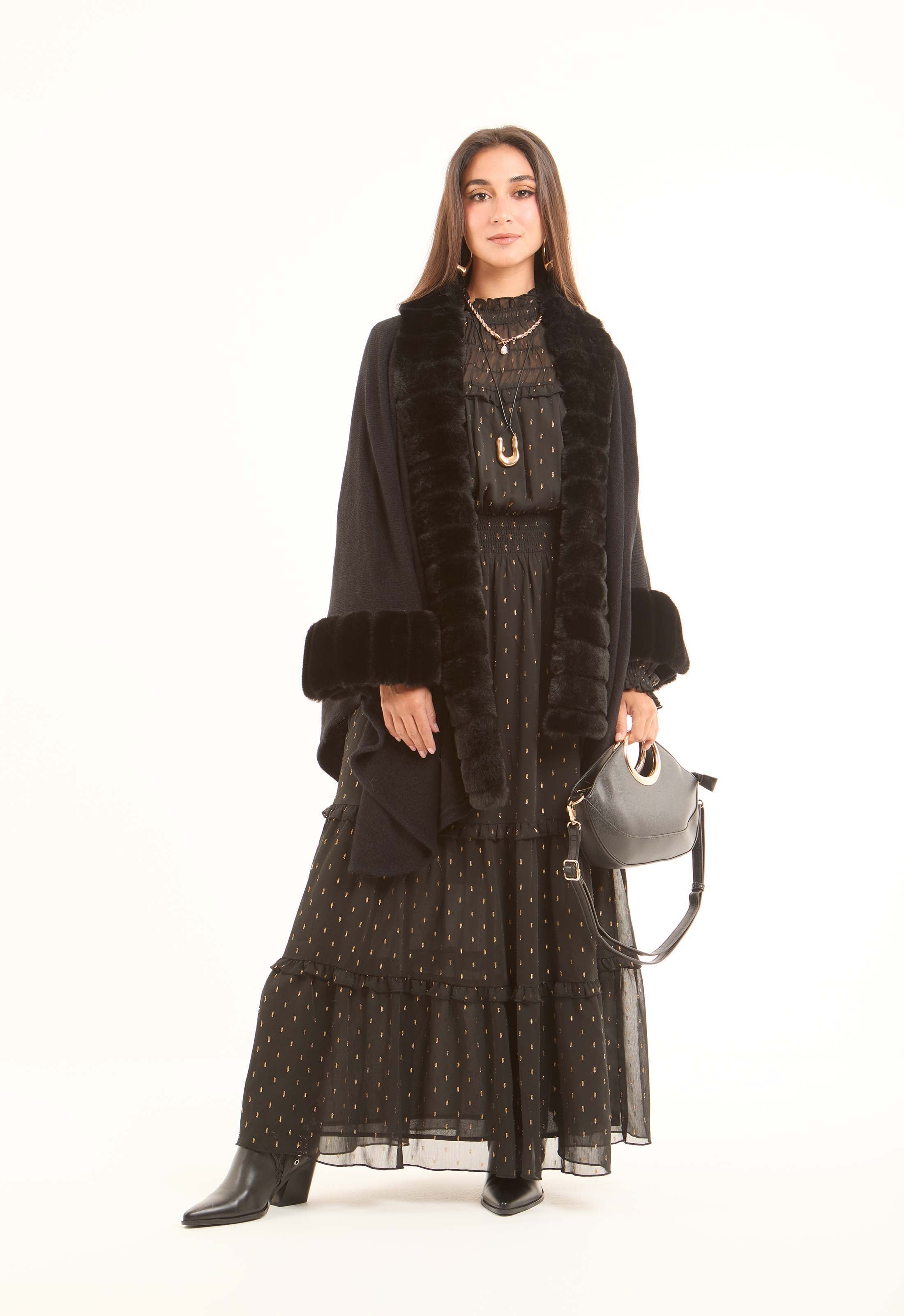 3\4 Quarter Sleeves Slip On Poncho