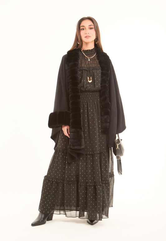 بونشو بأكمام 3/4 سهل الارتداء