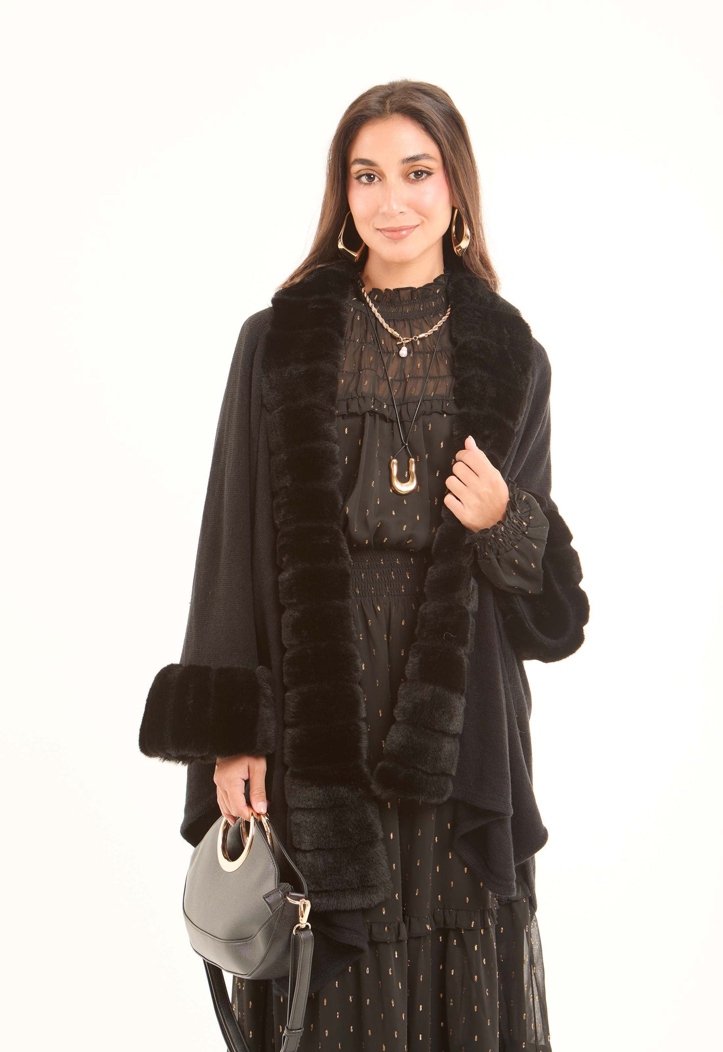 بونشو بأكمام 3/4 سهل الارتداء