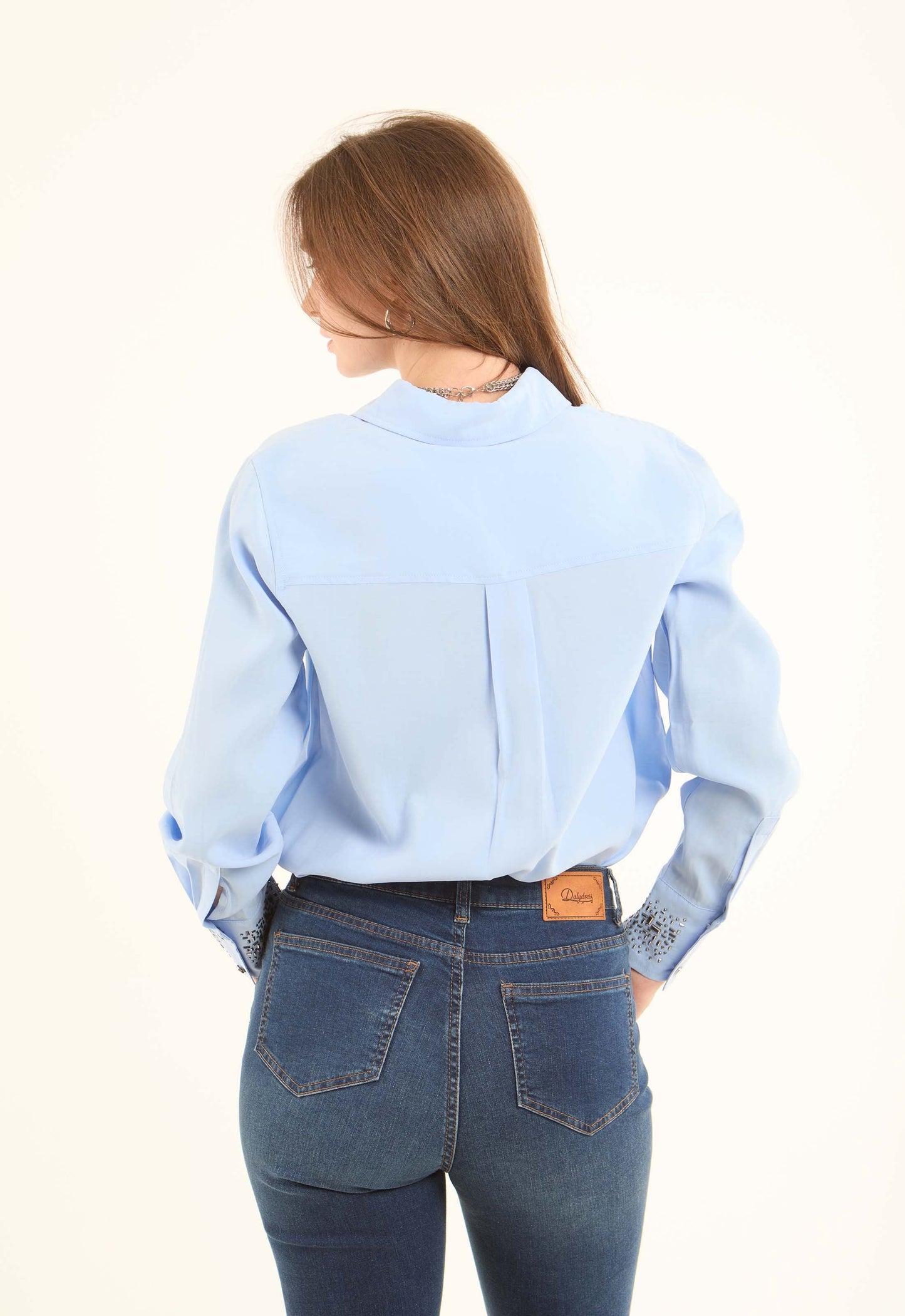 قميص رايون بتفاصيل سلسلة