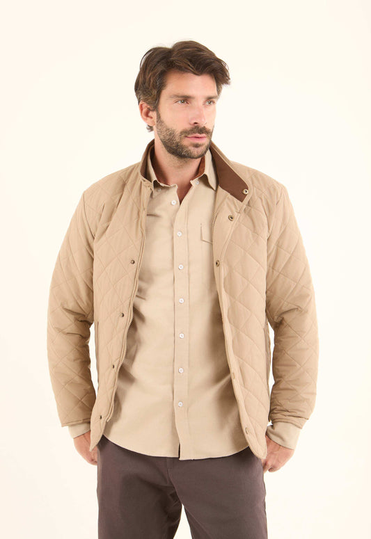 Quilted Stand-Collar Puffer Jacket