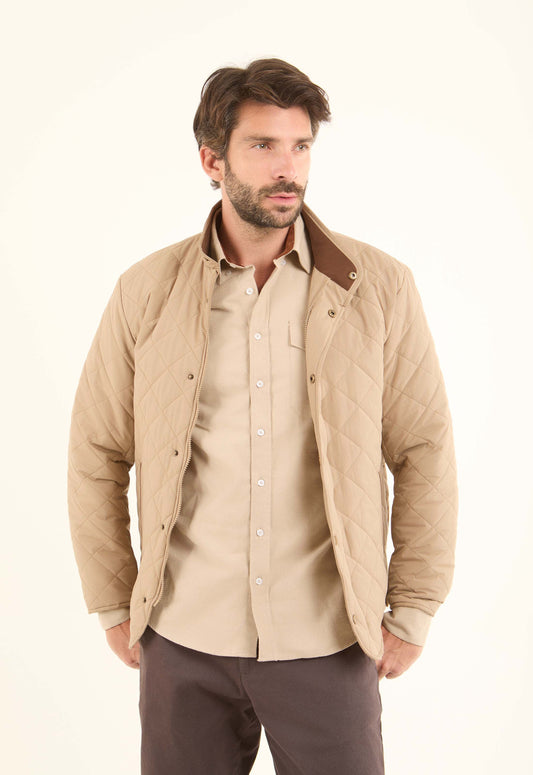 Quilted Stand-Collar Puffer Jacket