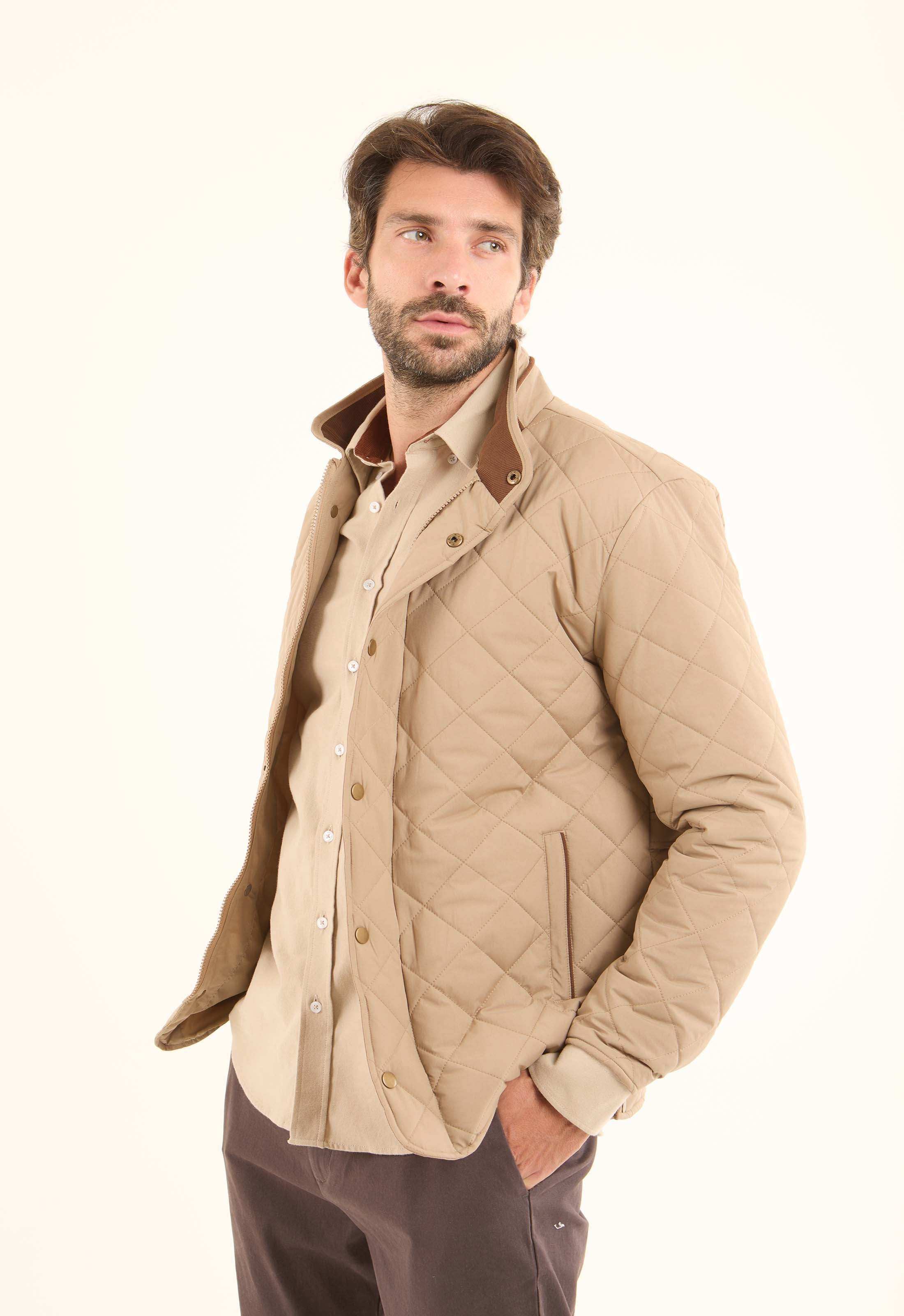 Quilted Stand-Collar Puffer Jacket