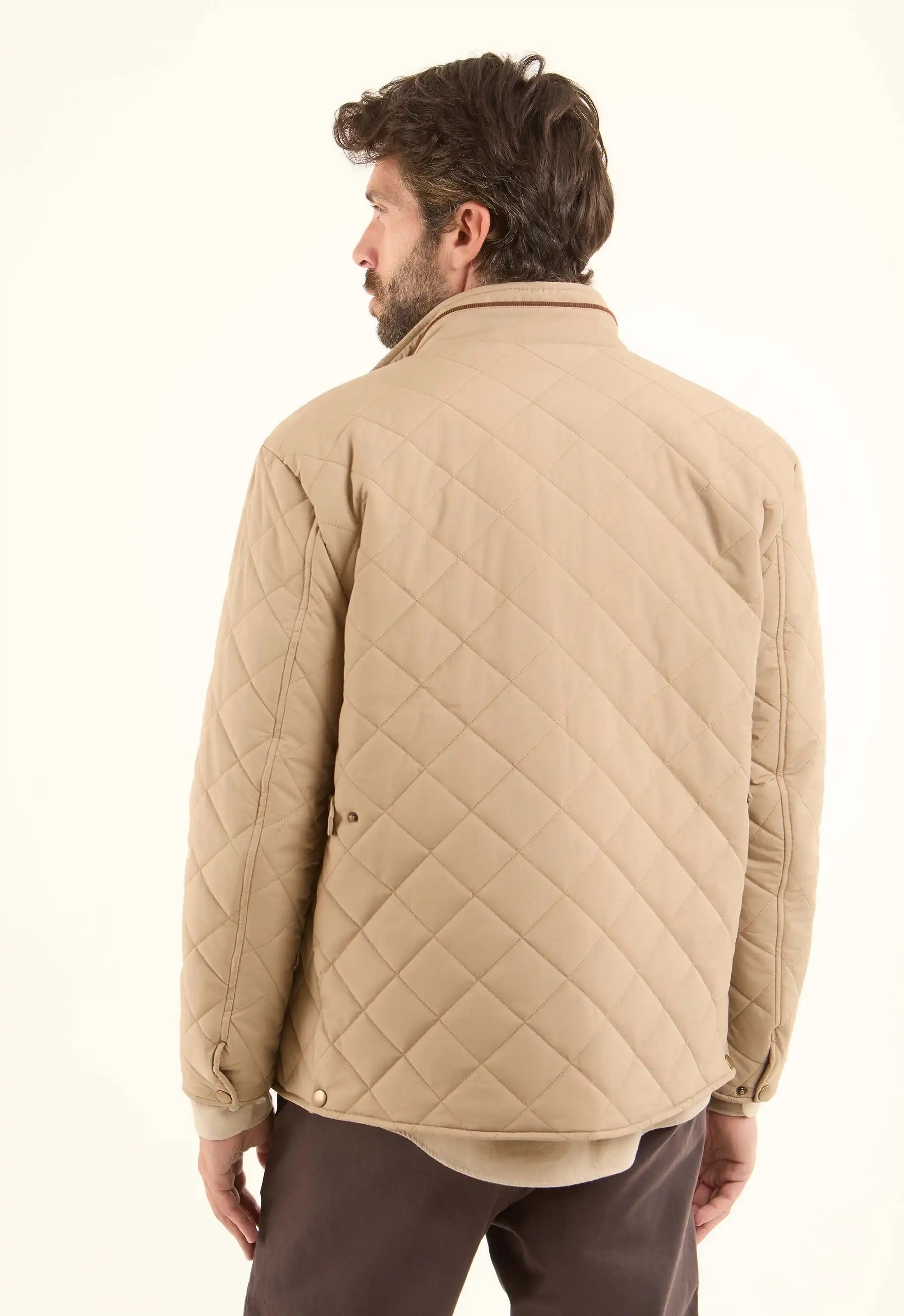 Quilted Stand-Collar Puffer Jacket