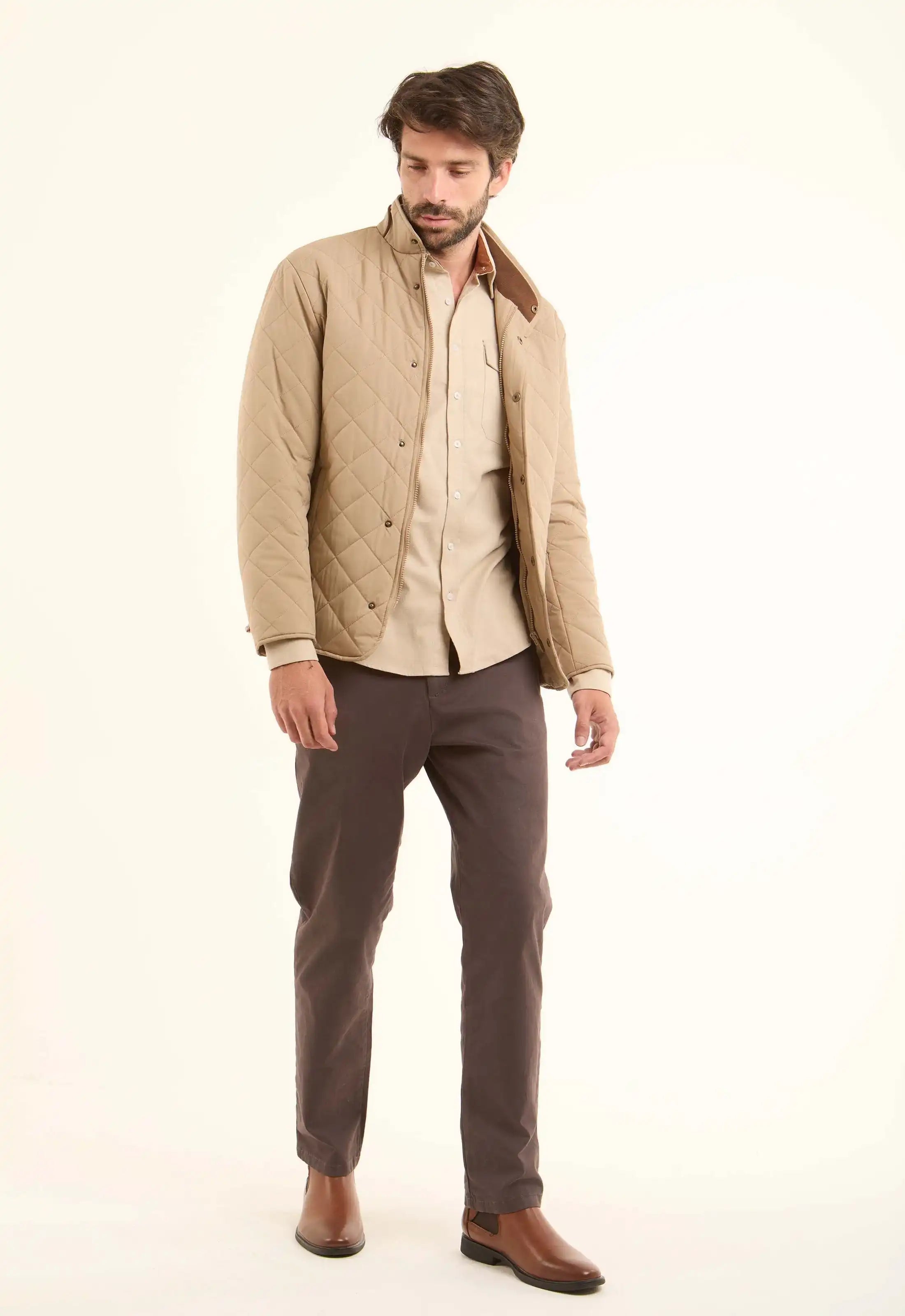 Quilted Stand-Collar Puffer Jacket