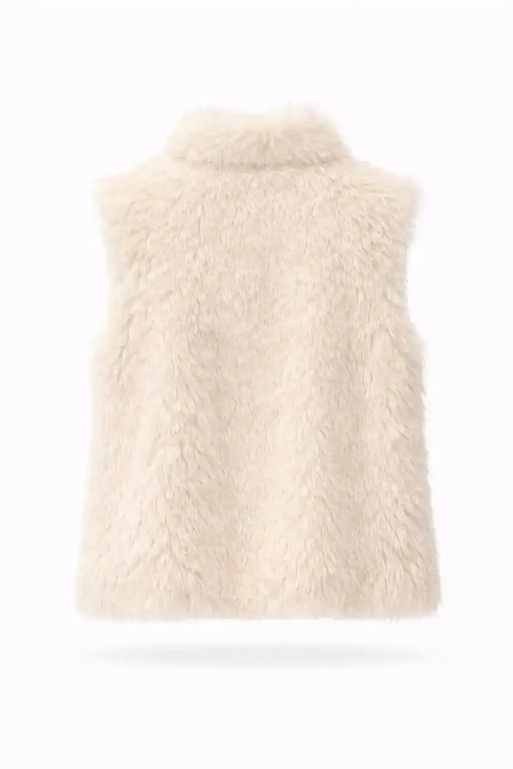 Faux Fur Zip-Up Vest