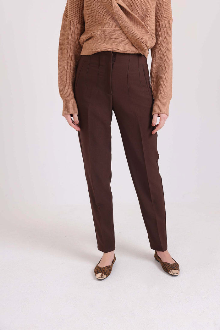 Royal Blue Straight-Leg Pants