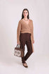 V-Neck Chunky Knit Wrap Cardigan