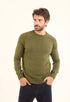 Ribbed Crew Neck Knitted Basic Pullover