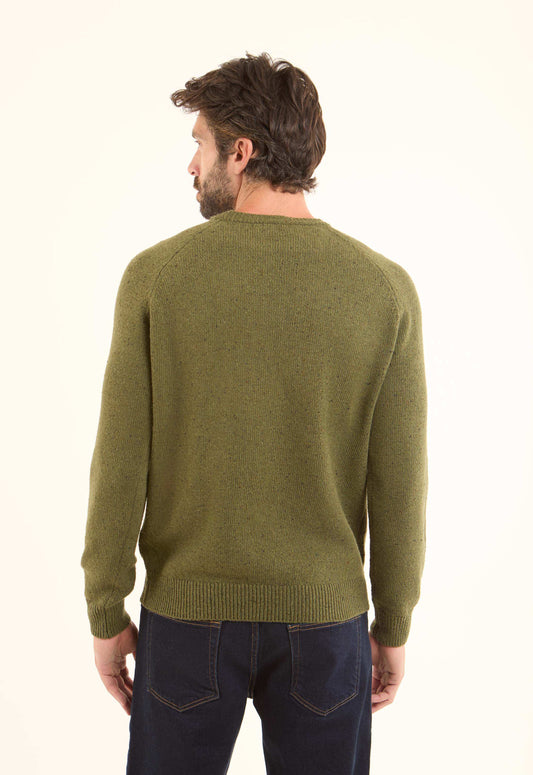 Ribbed Crew Neck Knitted Basic Pullover