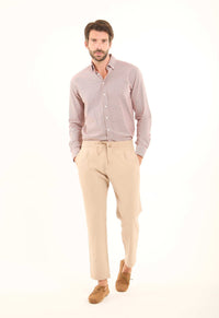 Nylon-Stretch Drawstring Pants