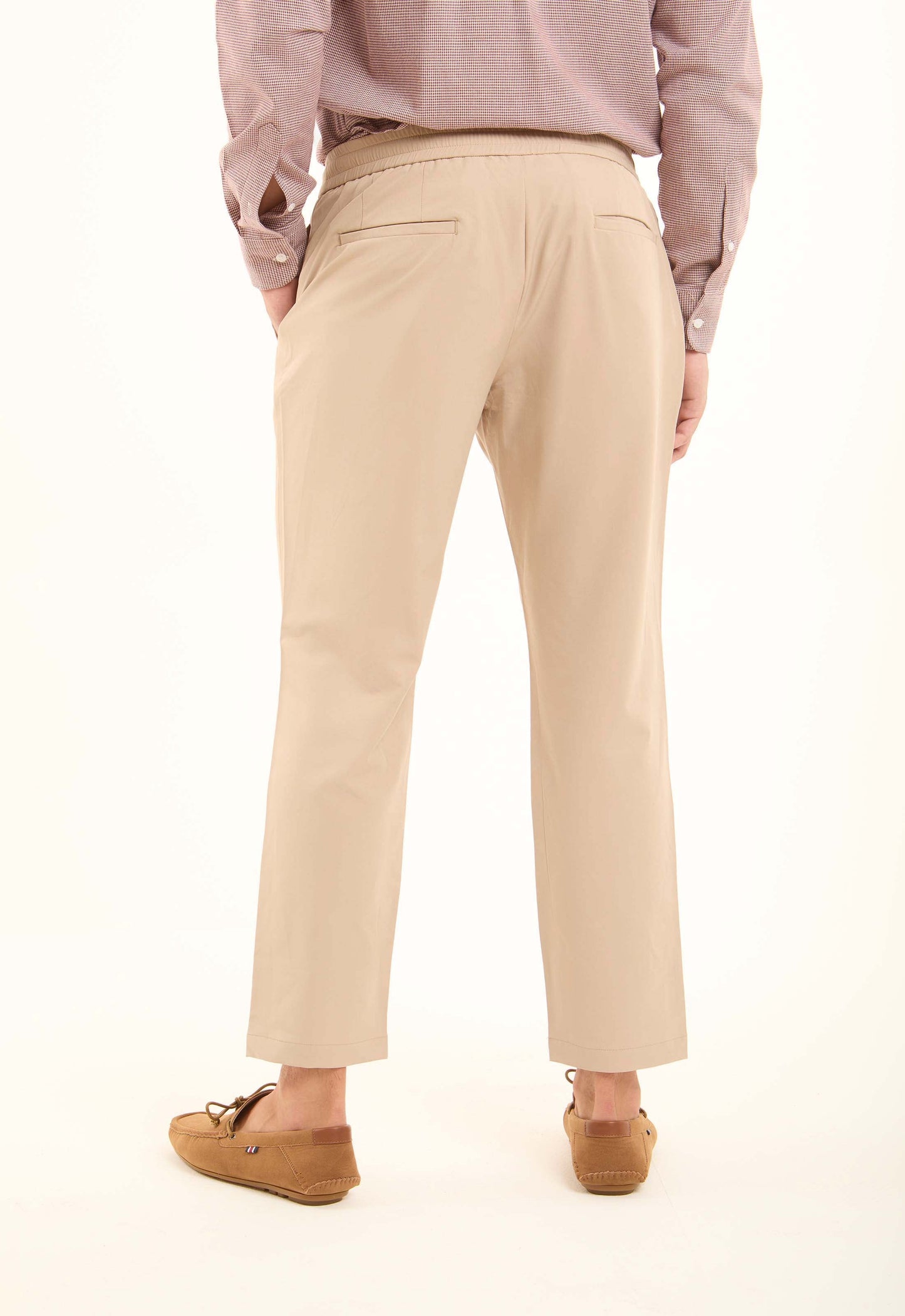 بنطلون نايلون مرن بوسط برباط