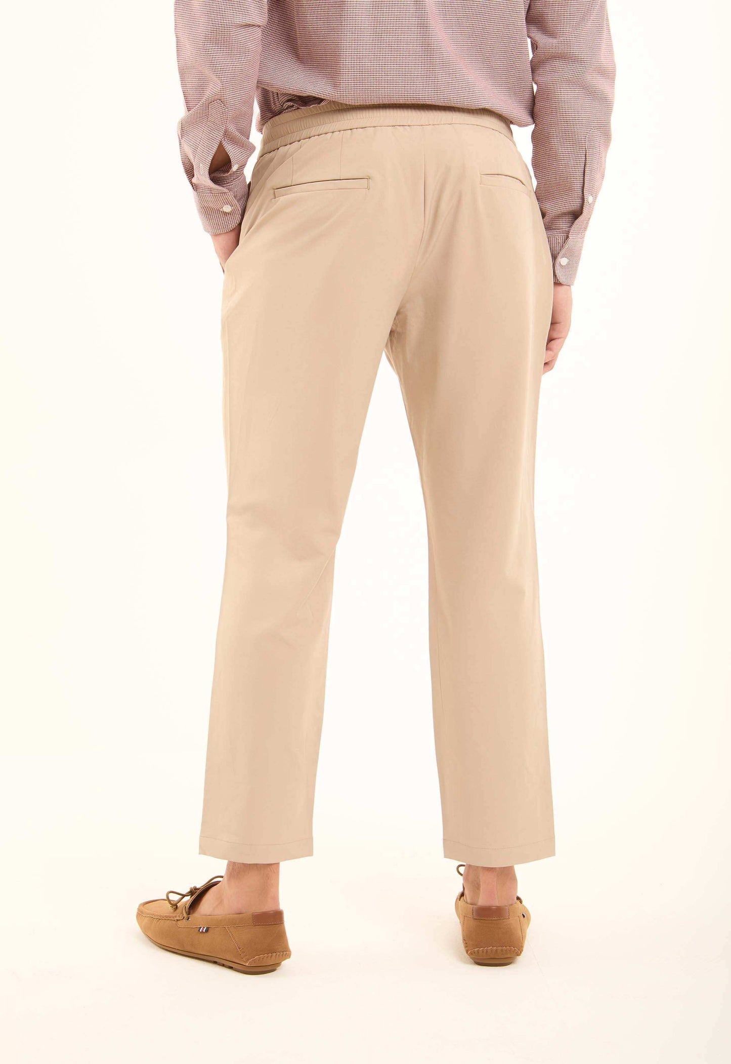 Nylon-Stretch Drawstring Pants