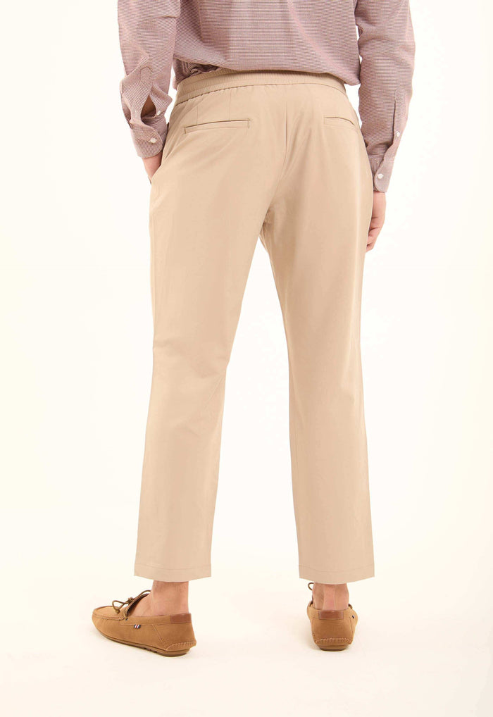 Nylon-Stretch Drawstring Pants