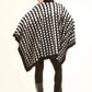 Patterned Loose Fit Slip on Shawl