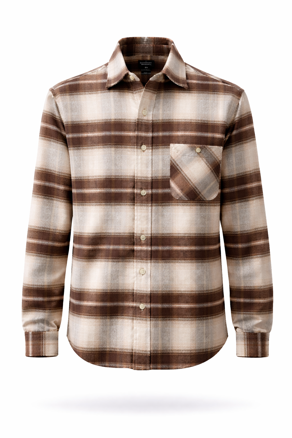 Plaid Button-Up Shirt