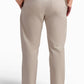 Beige Cotton Drawstring Trousers