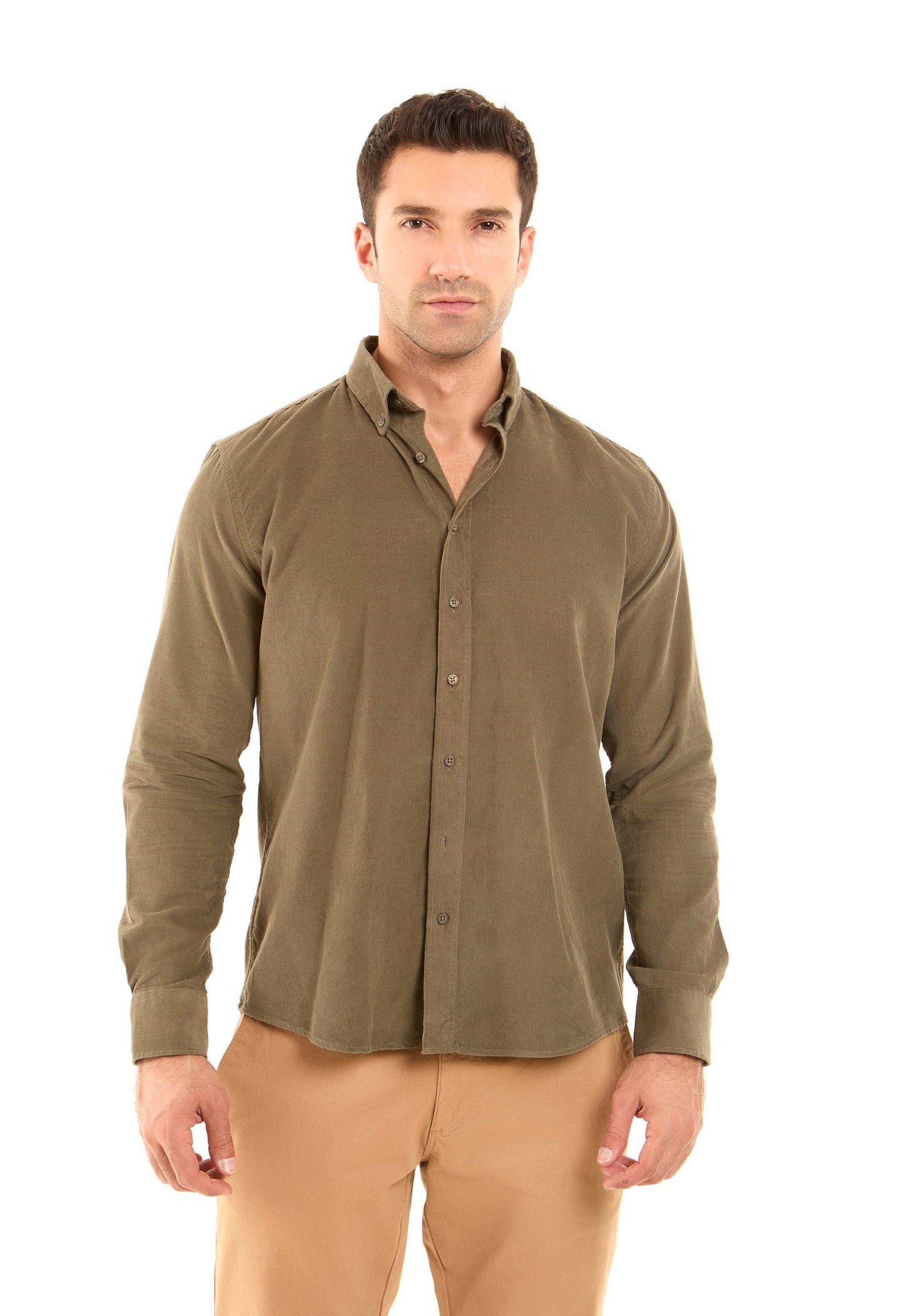 Regular Fit Ribbed Casual Shirt