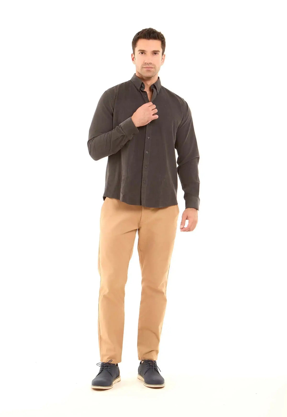 Regular Fit Ribbed Casual Shirt