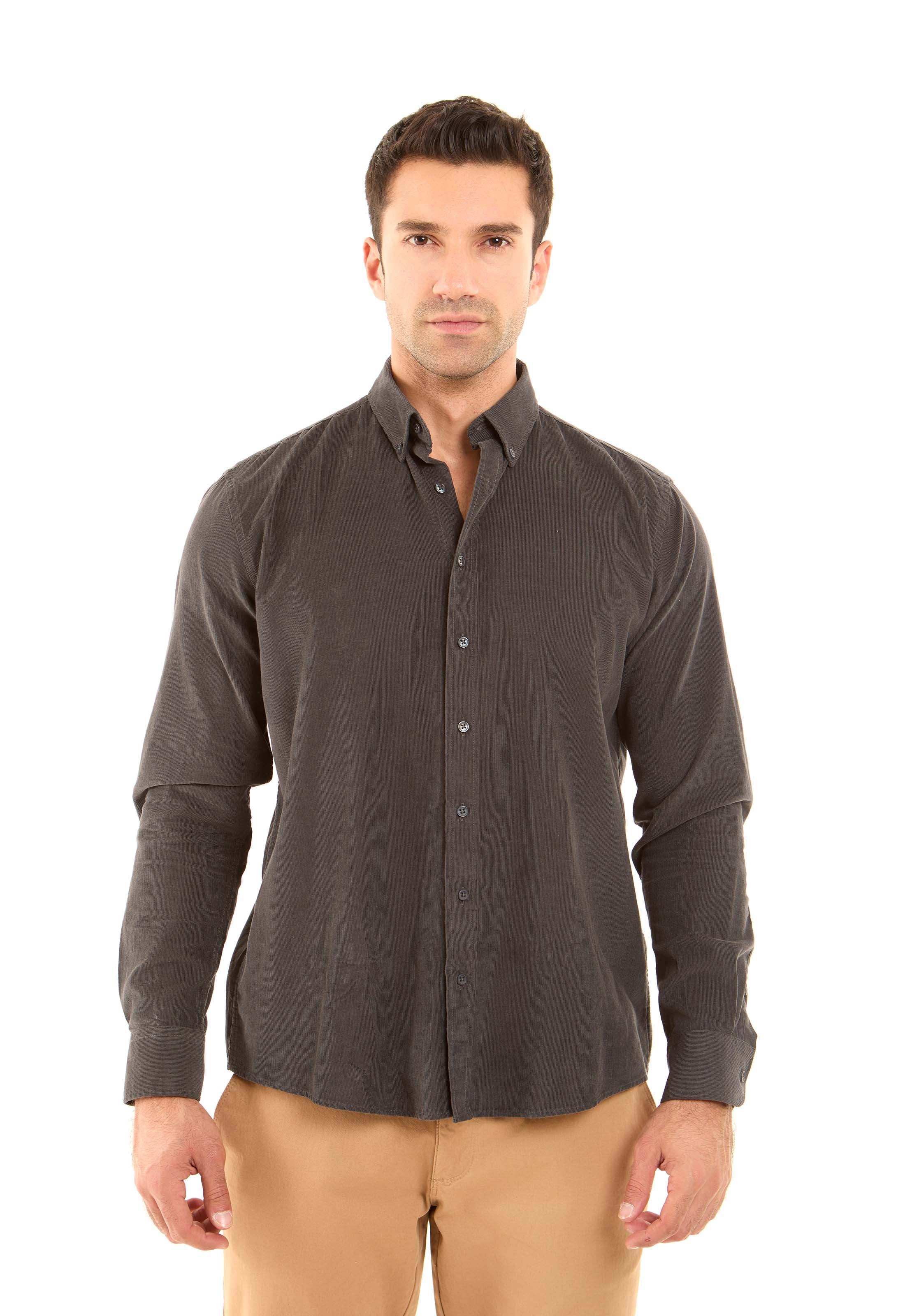Regular Fit Ribbed Casual Shirt