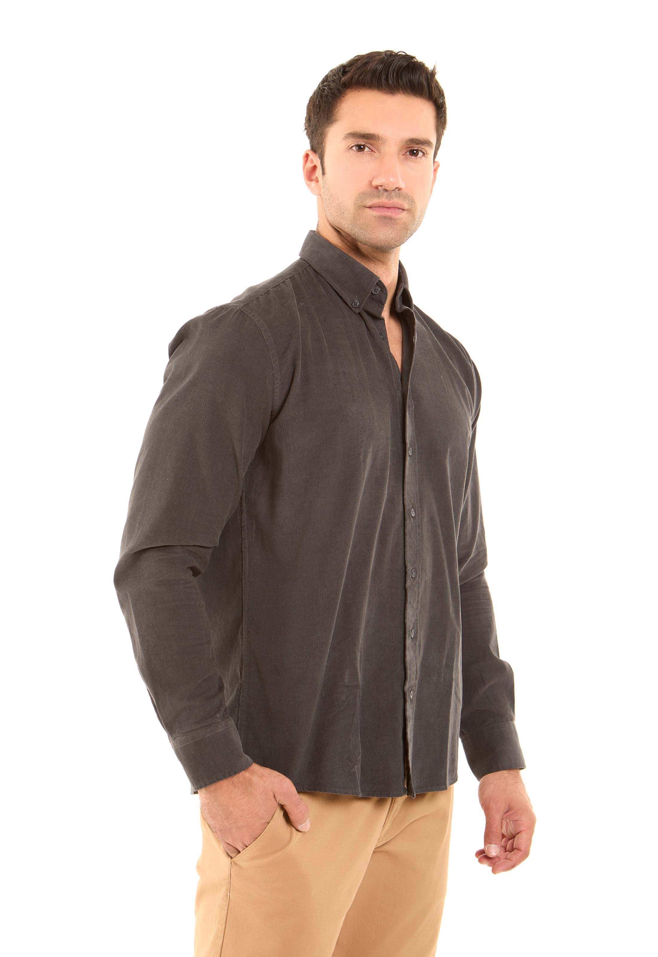 Regular Fit Ribbed Casual Shirt