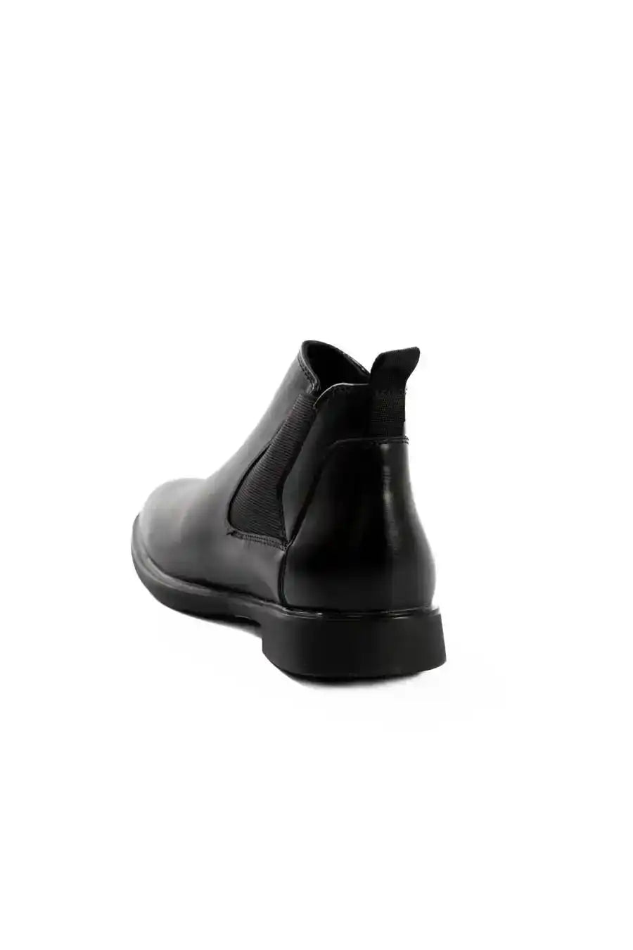 Elegant Leather Slip On Ankle Boots