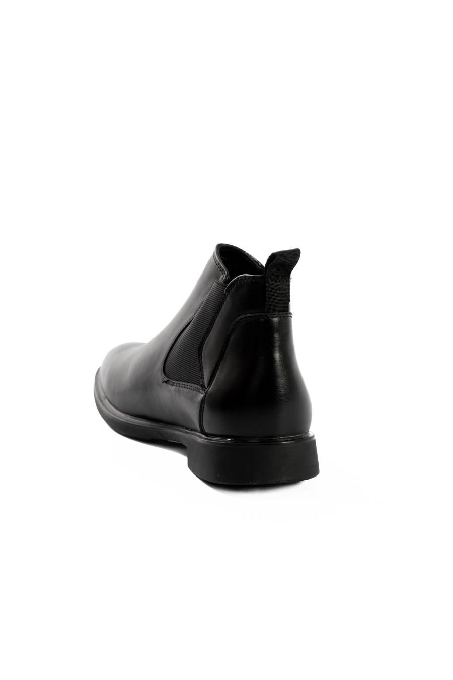 Elegant Leather Slip On Ankle Boots