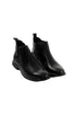 Elegant Leather Slip On Ankle Boots