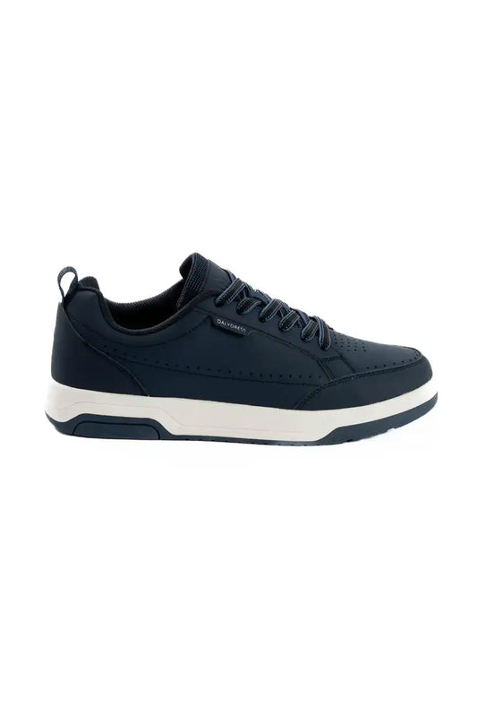 Navy Contrast Court Sneakers