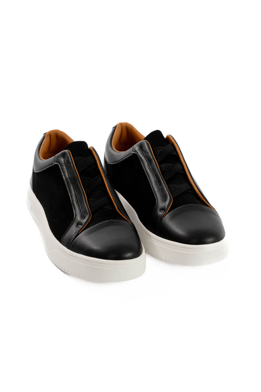 Noir Edge Panel Sneakers