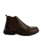Round Toe Cap Oxford Ankle Boots
