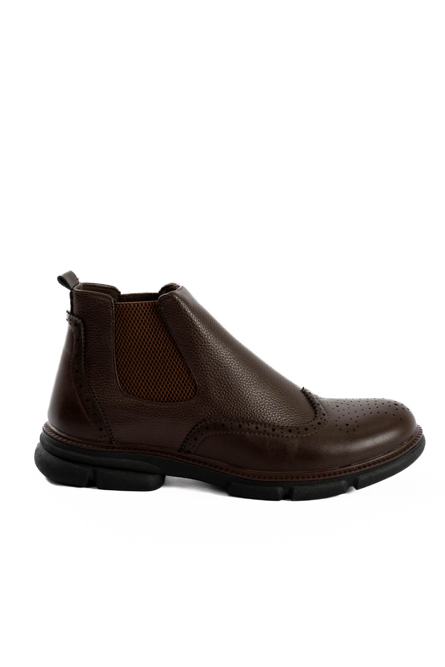 Round Toe Cap Oxford Ankle Boots