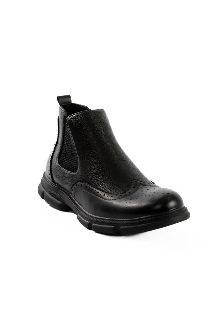 Round Toe Cap Oxford Ankle Boots