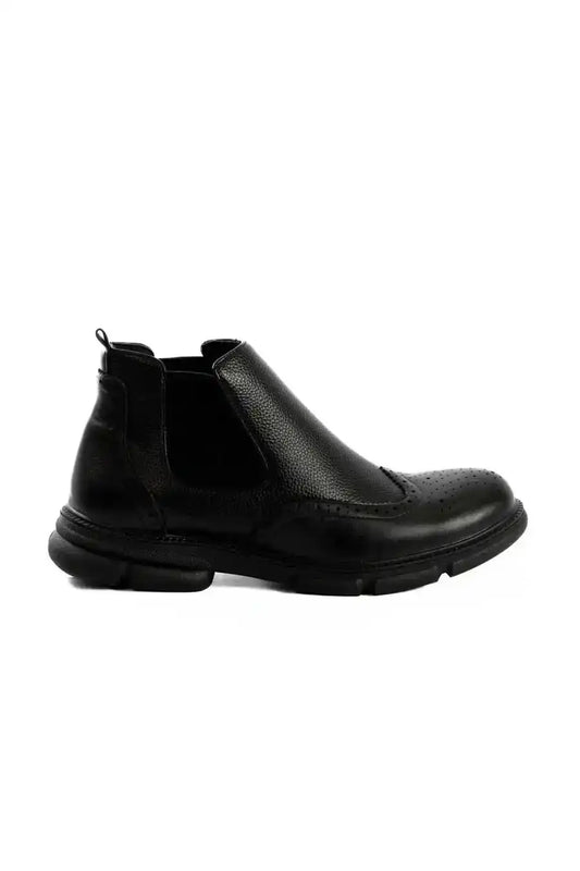Round Toe Cap Oxford Ankle Boots