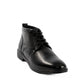 Oval Toecap Lace-Up Ankle Boots