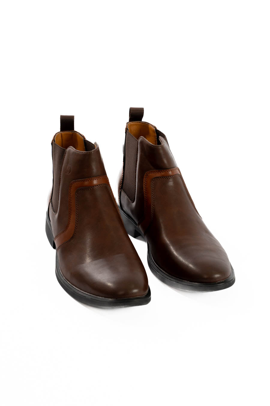 Leather Low-Heel Ankle Boots