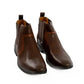 Leather Low-Heel Ankle Boots