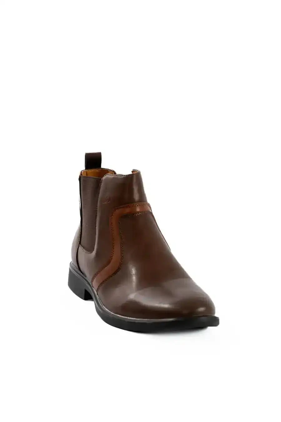 Leather Low-Heel Ankle Boots