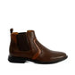 Leather Low-Heel Ankle Boots