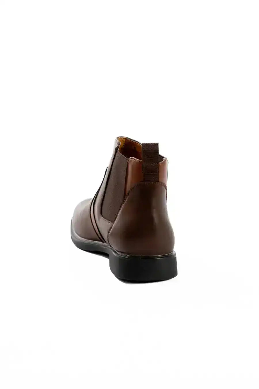 Leather Low-Heel Ankle Boots