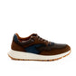 Brown Multi-Tone Leather Sneakers