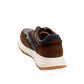 Brown Multi-Tone Leather Sneakers