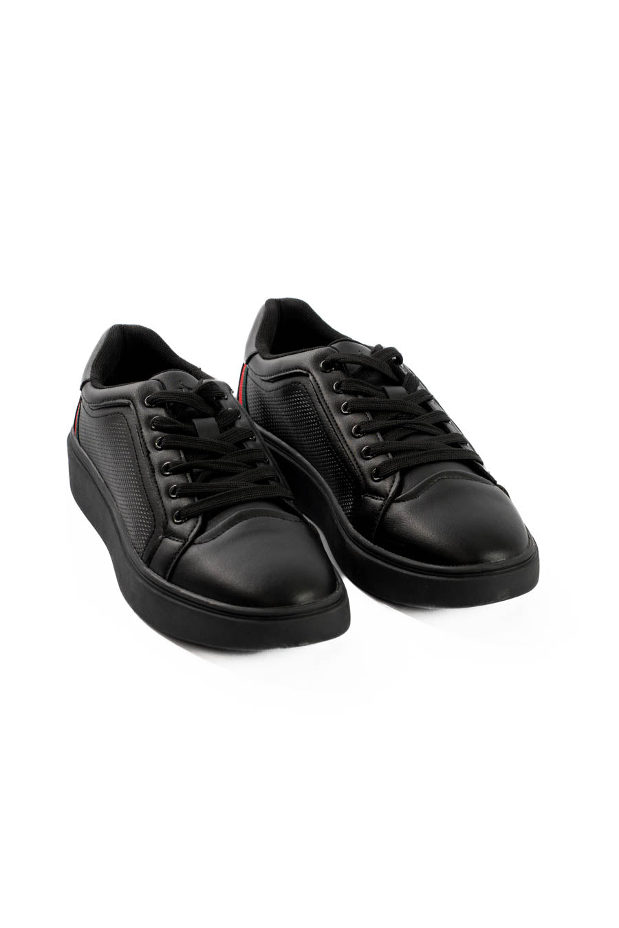 Black Heritage Stripe Sneakers