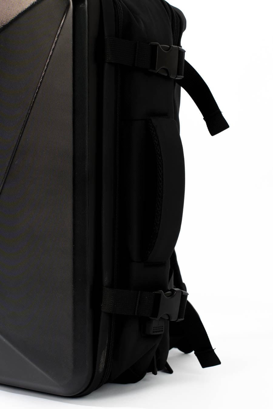 حقيبة ظهر لابتوب هندسية ذات غلاف صلب